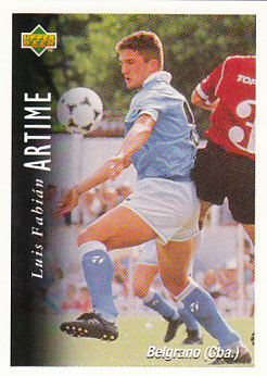 Luis Fabian Artime Club Atletico Belgrano 1995 Upper Deck Futbol Argentina #116